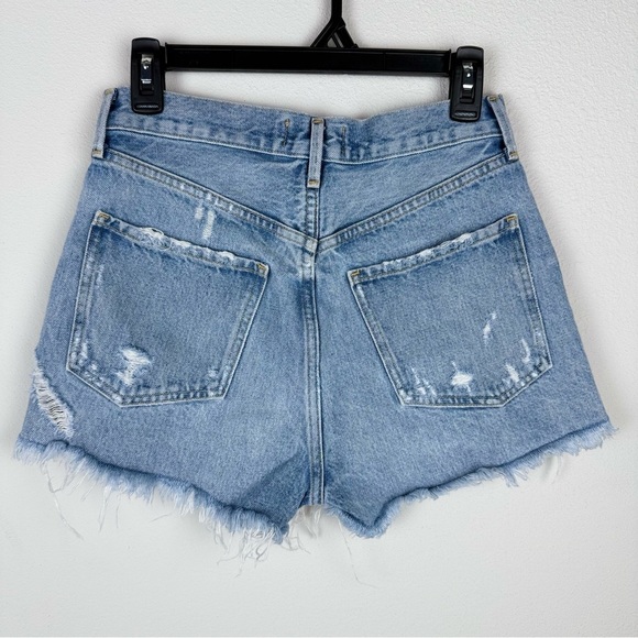 Agolde Women's Distressed Denim‎ Shorts Size 26 - Picture 4 of 9
